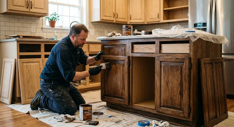 Cupboard Refinishing in Bloomington, IN