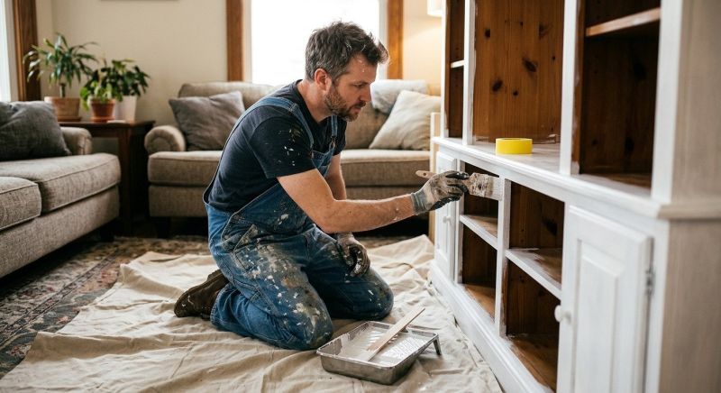 Armoire Painting in Waco, TX
