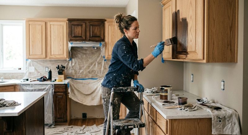 Cabinet Staining Service in Dayton, OH