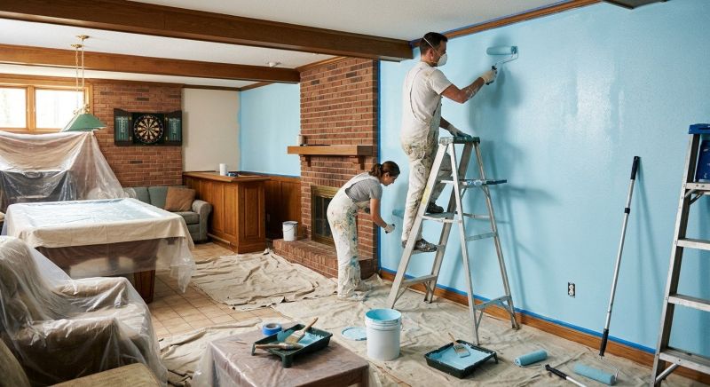 Great Room Painting in Wilmington, NC